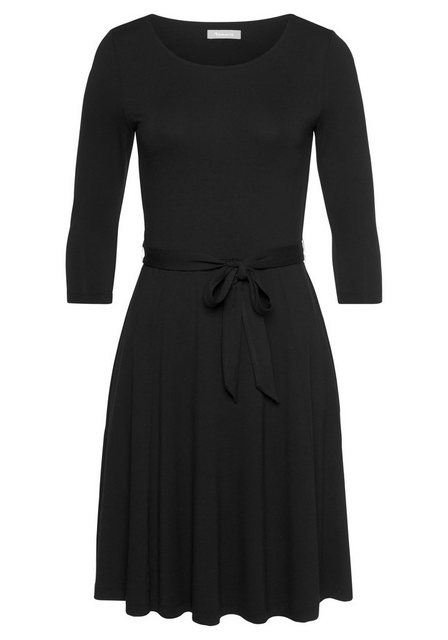 Tamaris Jerseykleid mit Bindegürtel in