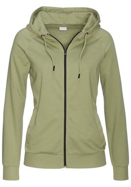 LASCANA Kapuzensweatjacke mit Reißverschluss, Loungeanzug