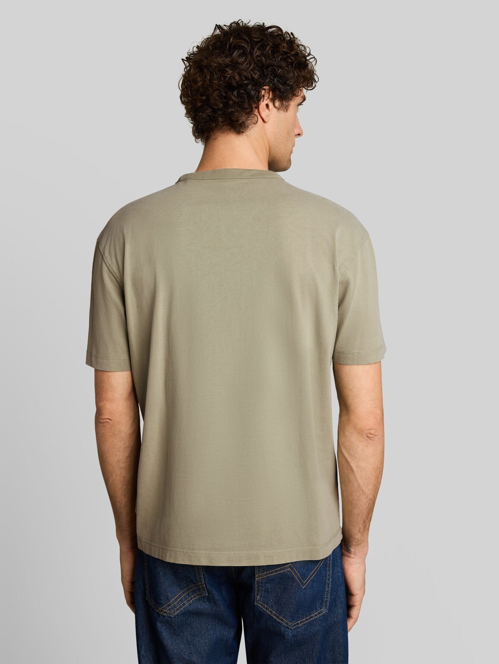 TOM TAILOR Denim T-Shirt T-Shirt (im Einserpack) Relaxed Fit T-Shirt mit Schriftzug