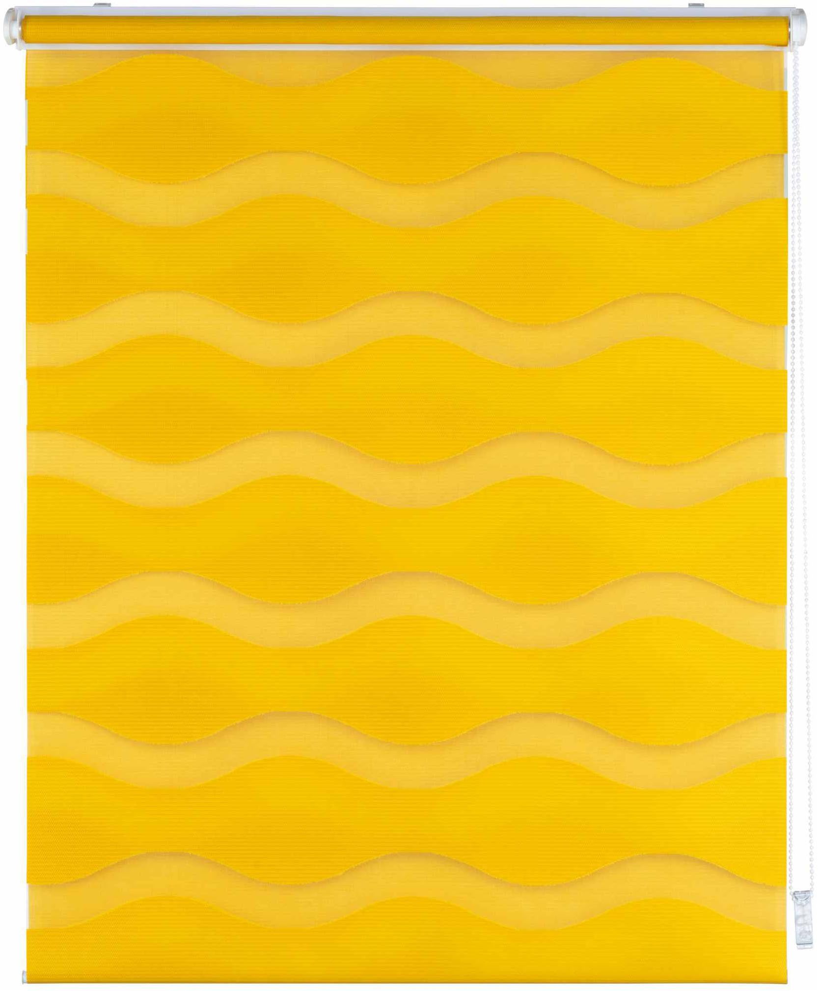 Doppelrollo Welle, K-HOME, Lichtschutz, ohne Bohren, Klemmfix, im Festmaß