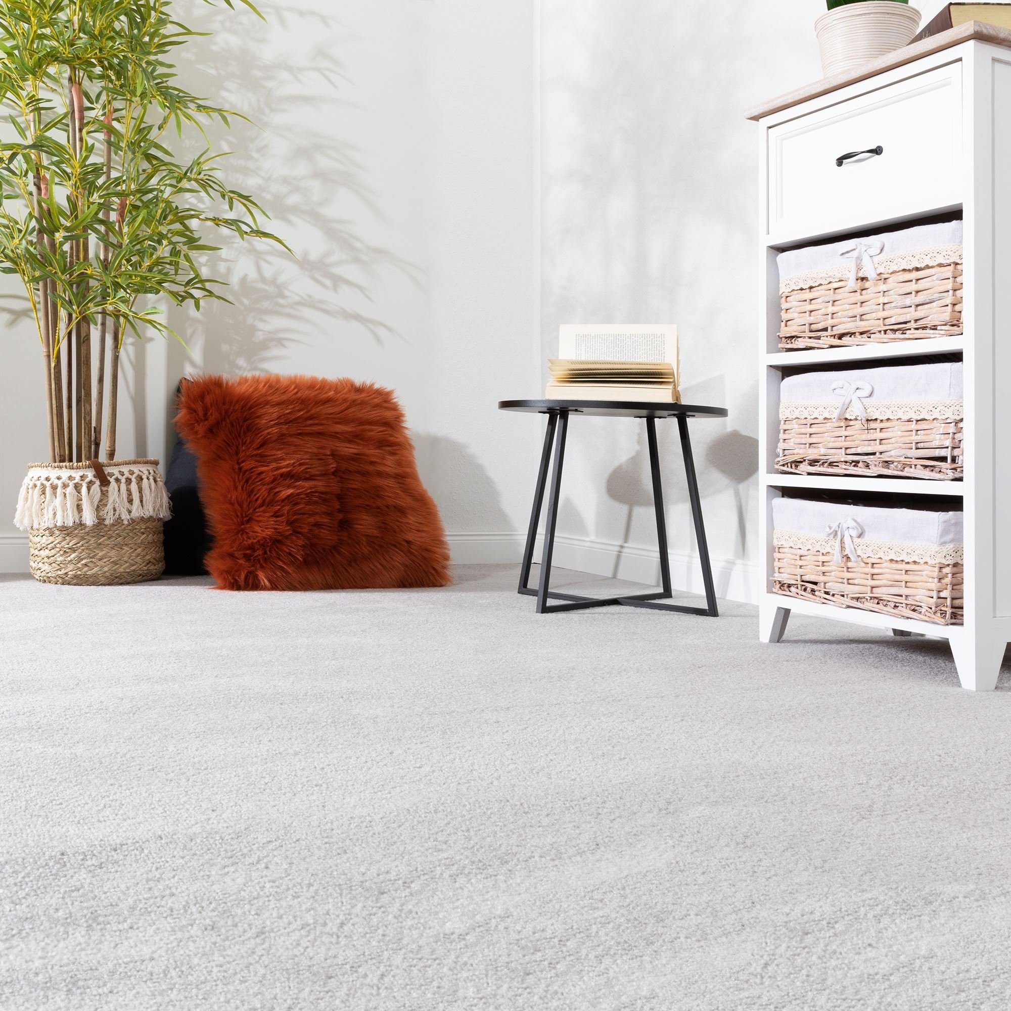 Steffensmeier Teppichboden Ibiza, Rechteckig, Kurzflor Teppich, Wohnzimmer günstig online kaufen