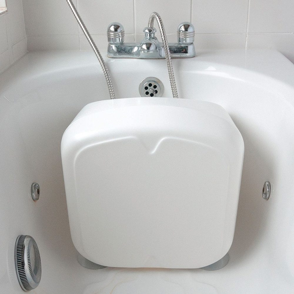 DocMed Badewannenablage Wannenverkürzer, mit Saugfüßen, Kompakt und sicher