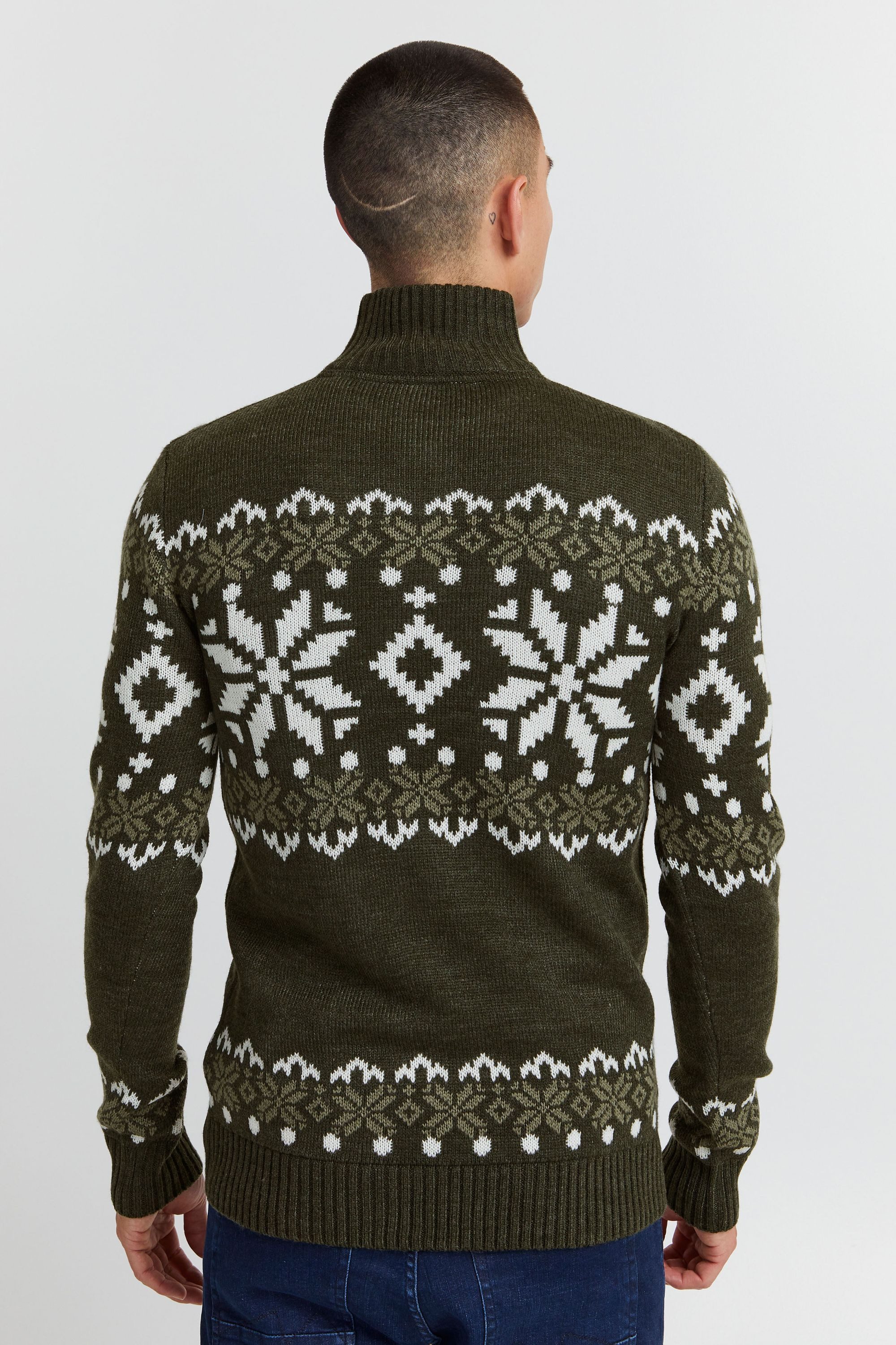 !Solid Troyer SDNorwin Strickpulli mit Norweger Strickmuster