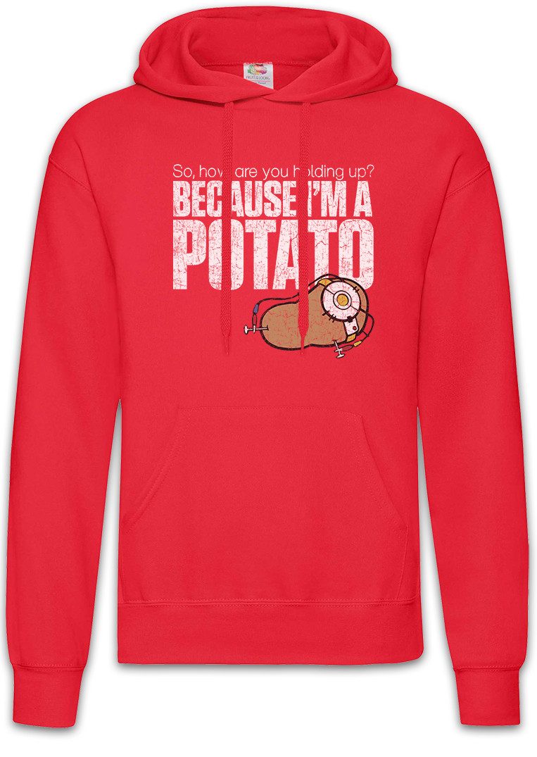 Hoodie Because I'm A Potato Herren Hoodie Shooter Portal Gamer Fun Games