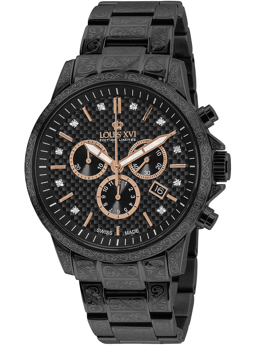 Quarzuhr Louis XVI LXVI894 Palais Royale Chronograph Herrenuhr 43mm 5ATM Louis XVI LXVI894 Palais Royale Chronograph Herrenuhr 43mm 5ATM