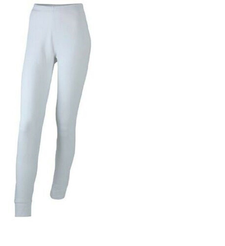 James & Nicholson Thermo Unterziehhose Sport Thermoleggings Fitness Thermo Damen Leggings weiss JN434