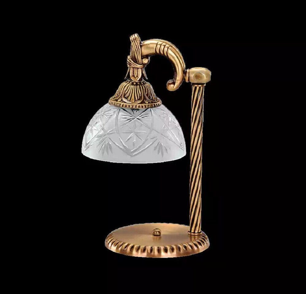 JVmoebel Tischleuchte Modern Tischleuchte Tischlampe Lampe Leuchten Gold Glas Grau Art, Keine Funktionen, Leuchtmittel wechselbar, Made in Europe | Tischlampen