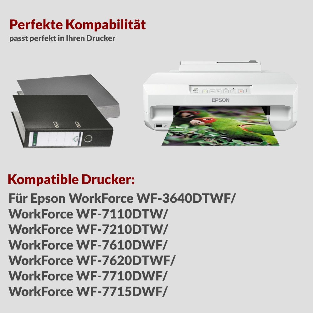 Epson Epson 27XL DURABrite Ultra 3-farbig Druckerpatronen Nachfülltinte (für Für Epson, x, Wisch- und wasserfeste Tinte)
