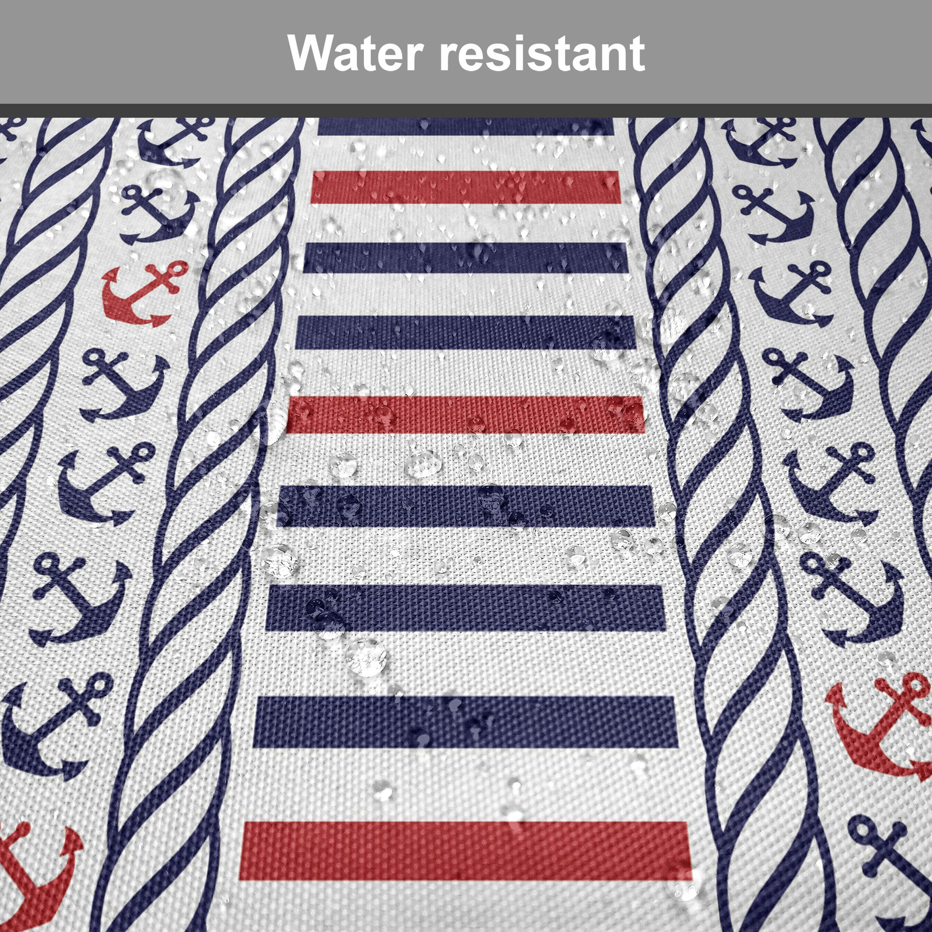 Kissen Marine-Muster-Streifen Abakuhaus für Dekoratives Nautisch wasserfestes Riemen Küchensitze, Stuhlkissen mit