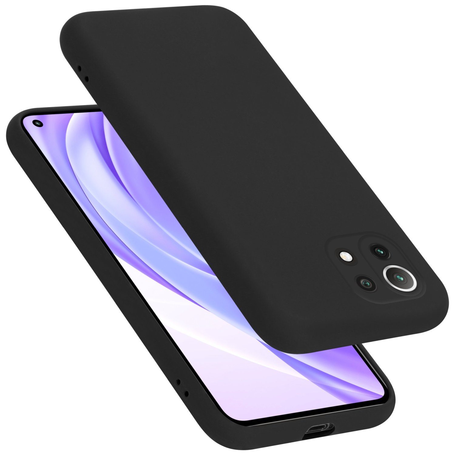 Cadorabo Handyhülle für Xiaomi Mi 11 LITE (4G / 5G) / 11 LITE NE Hülle Xiaomi Mi 11 LITE (4G / 5G) / 11 LITE NE, Flexible Hülle TPU Silikon Schutzhülle Back Cover Case