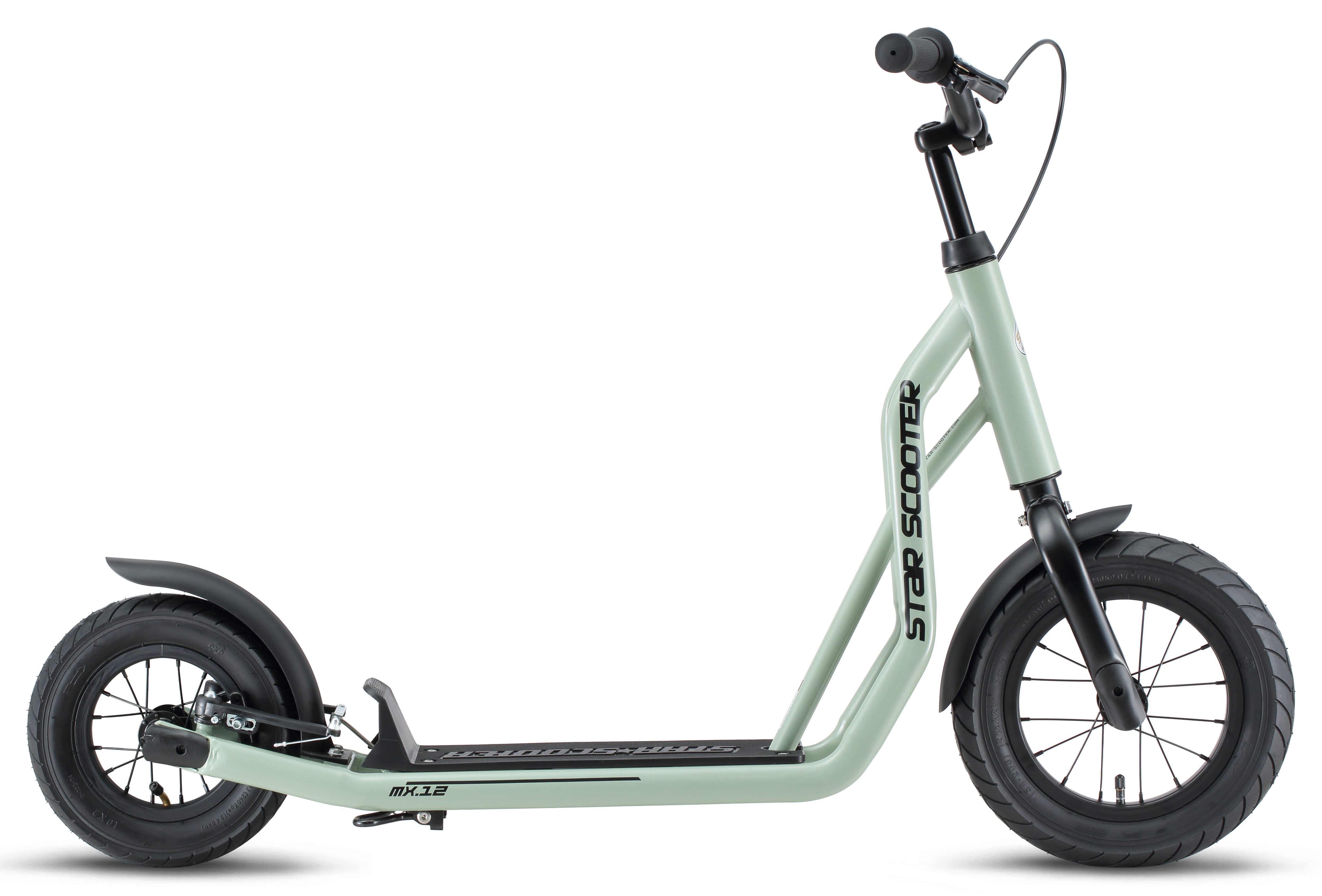 Star-Scooter Cityroller 12 Zoll, ab 8 Jahre, Kinder City Roller ab 124 cm, Jungen, Mädchen, Höhenverstellbar, Seitenständer