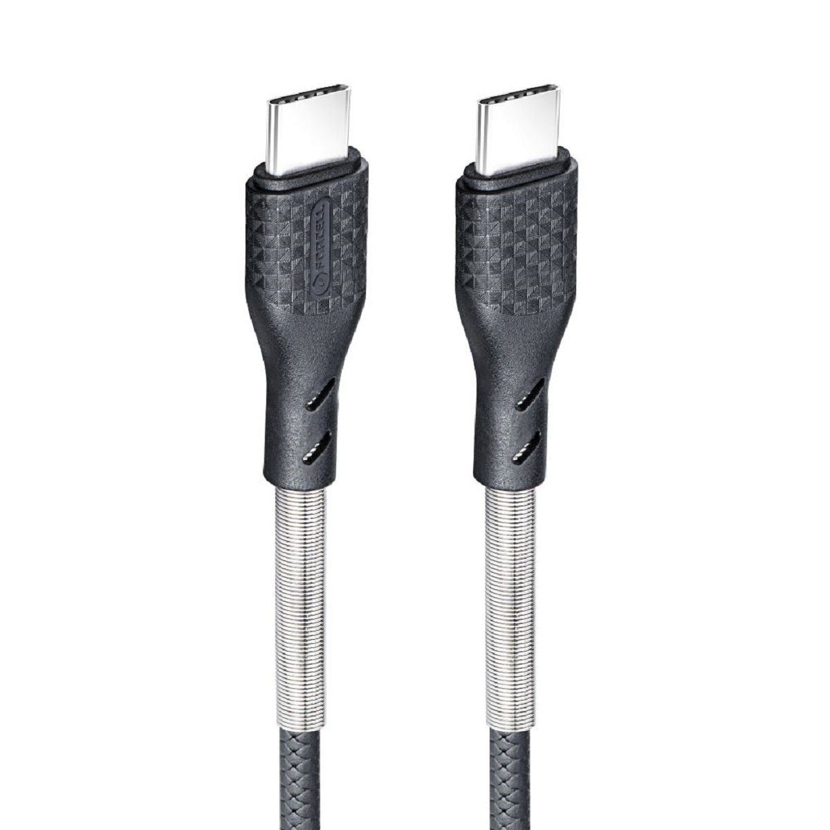 Forcell Ladekabel Typ C auf Typ C 3.0 QC Power Delivery PD 60W CB-02C 1 Meter Smartphone-Kabel