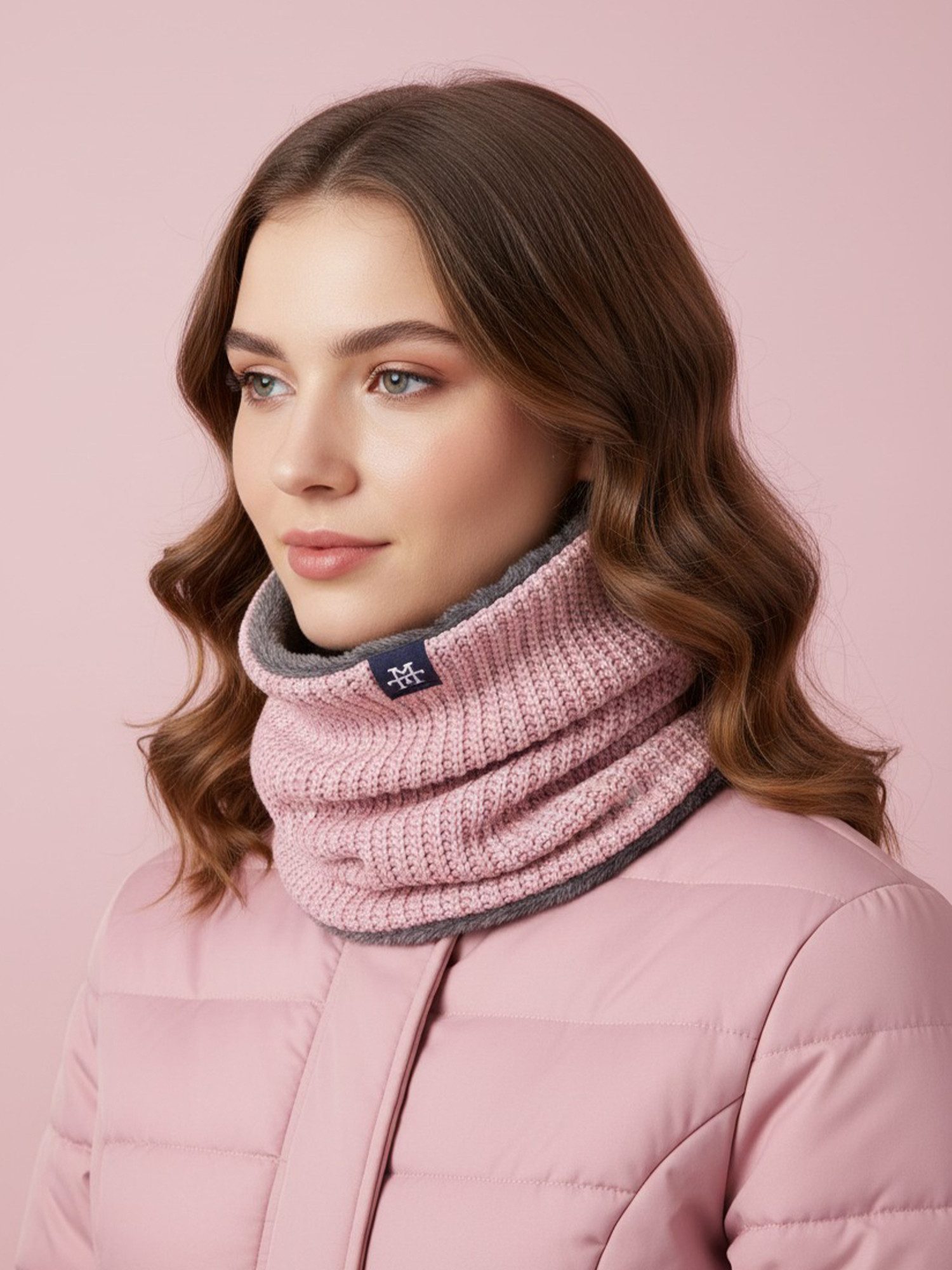 Manufaktur13 Loop Knit Neckwarmer - Schlauchschal, Halstuch, Halsschal, dehnbar/flexibel