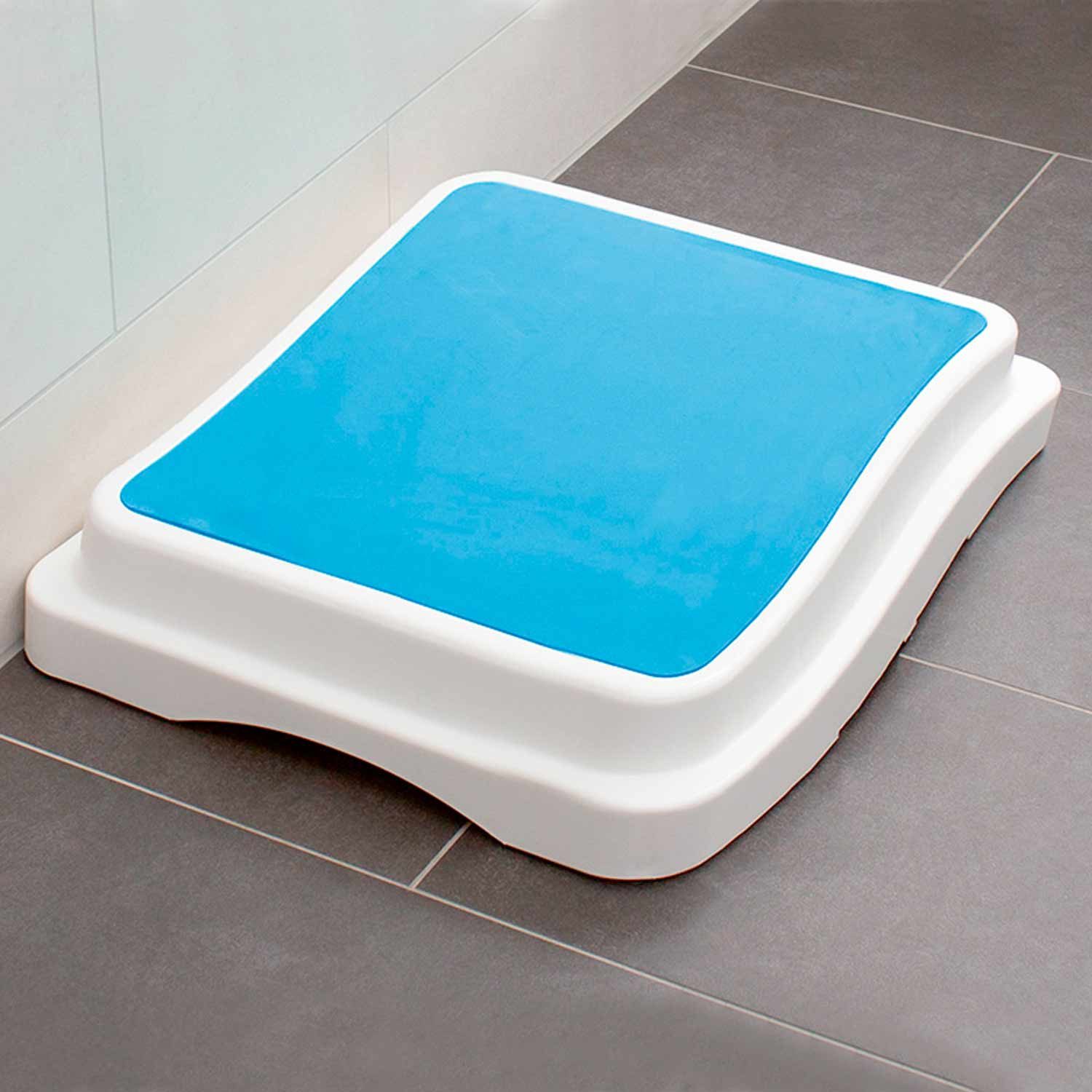 RUSSKA Bad-Stufe Russka Badestufe stapelbar weiß-blau 10 cm