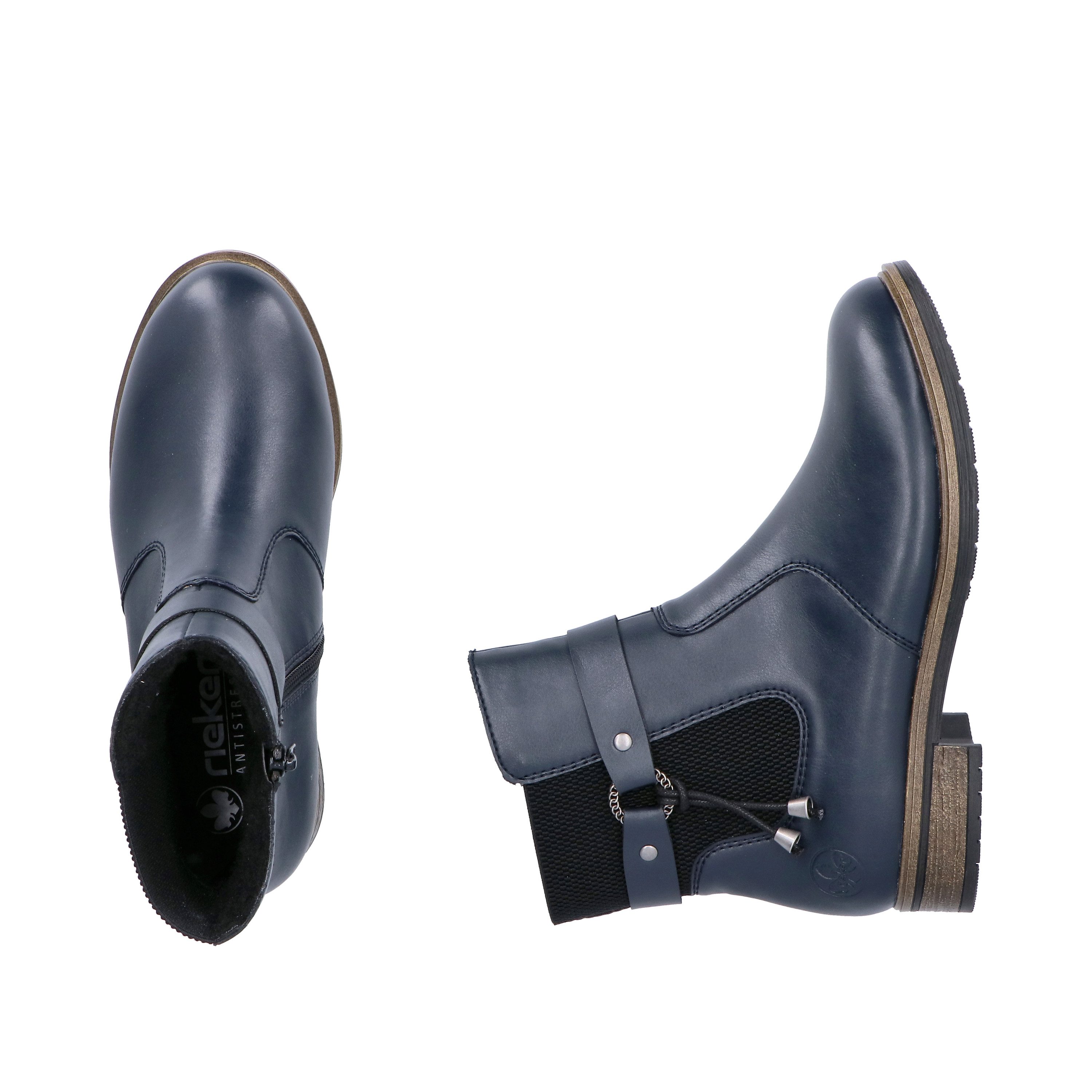 Rieker Winterstiefelette Chelseaboots, Winterboots, Blockabsatz, mit Innenreißverschluss