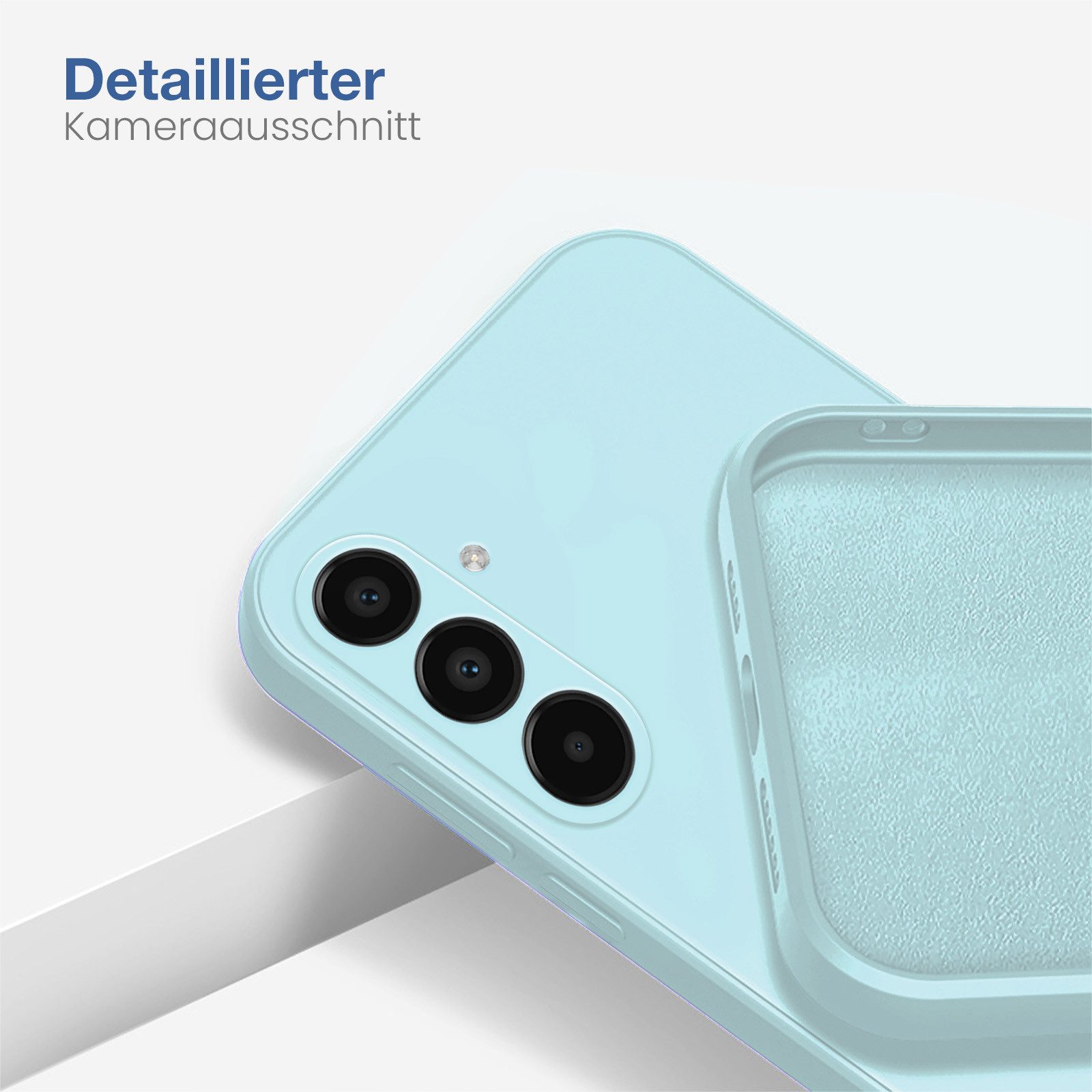 Tec-Expert Handyhülle SoftGrip Cover Hülle für Samsung Galaxy A55 5G, Handy Case Bumper integrierter Kameraschutz flexibel – Bild 3 von 5