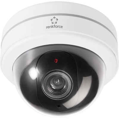Renkforce Dummy Dome-Kamera Überwachungskamera Attrappe (mit blinkender LED)