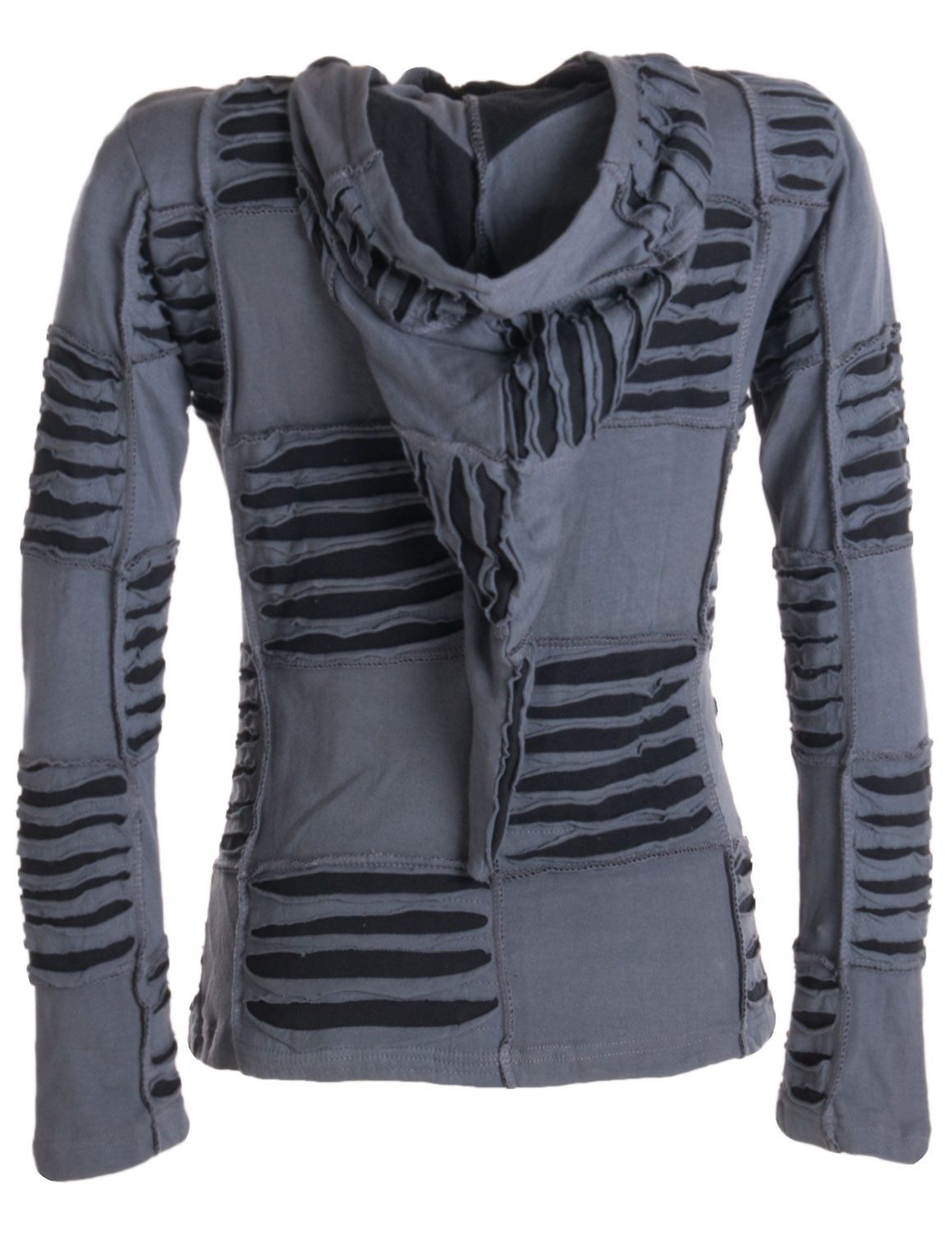 Vishes Kurzjacke Patchwork Jacke mit Cutwork günstig online kaufen