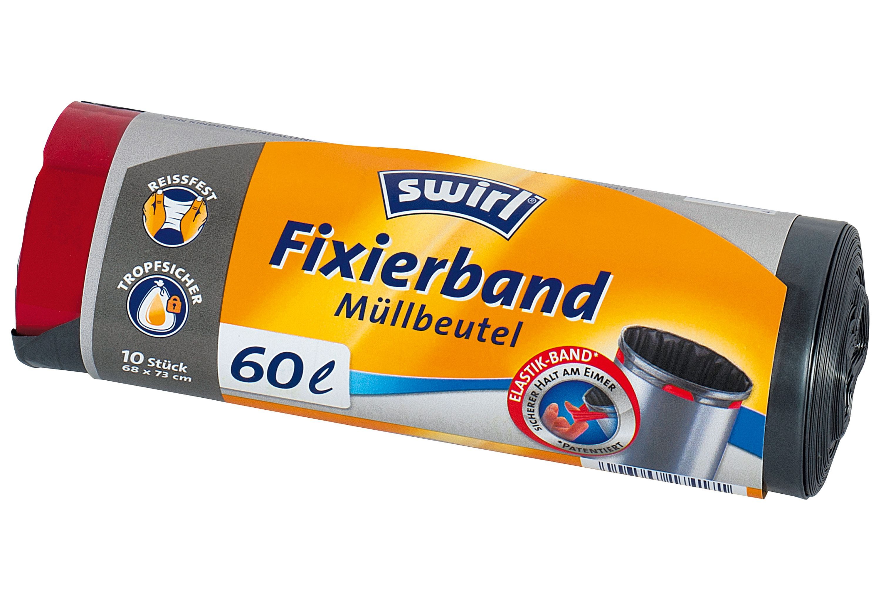 Swirl Müllbeutel Swirl 60l Fixierband-Müllbeutel