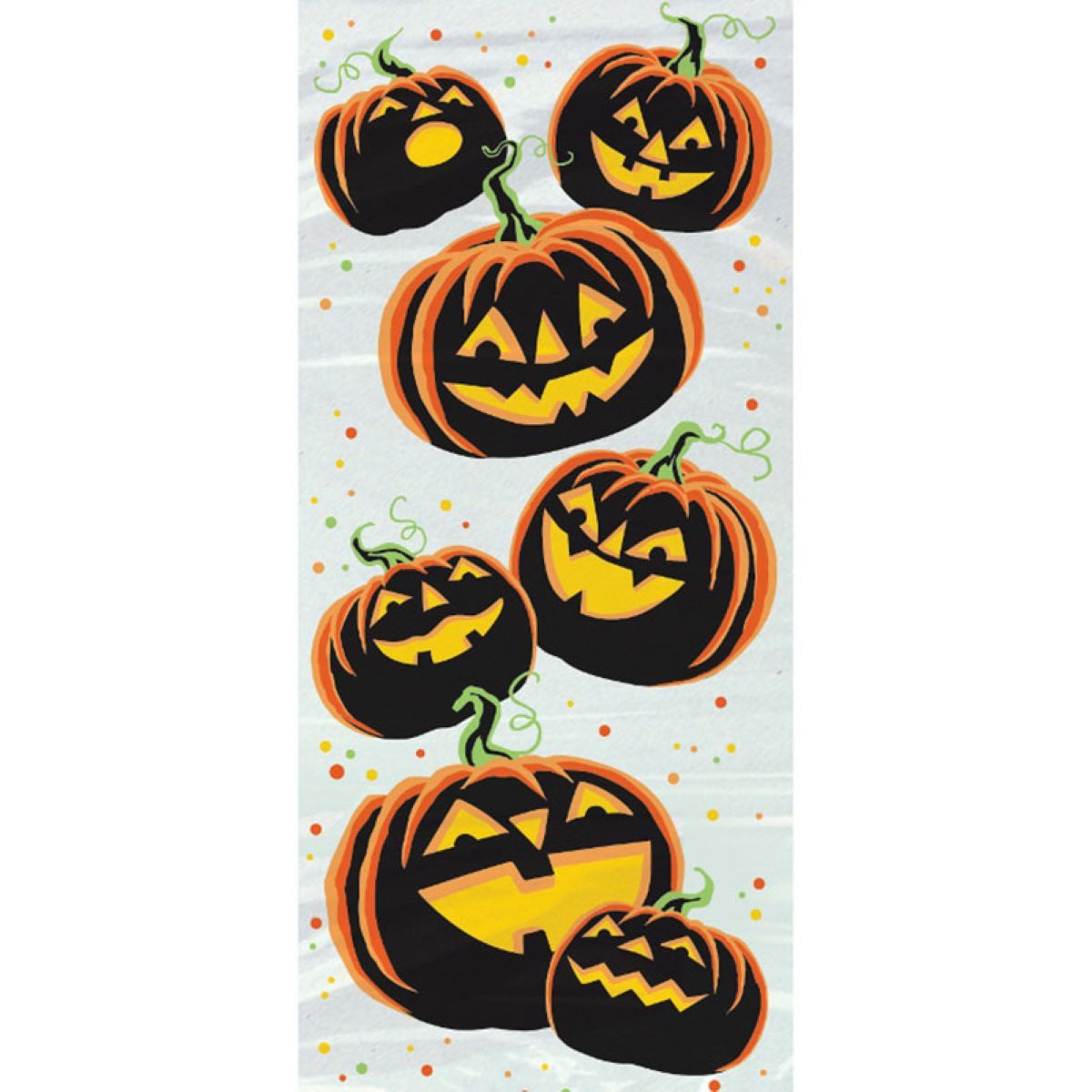 Unique Industries Inc. Geschenkpapier Geschenktüte 12x28cm/20St. Pumpkin Grin