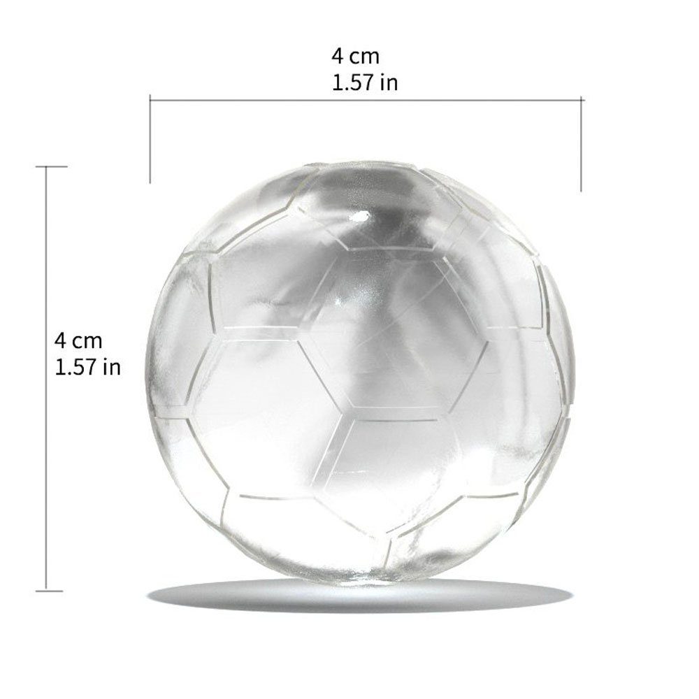 Metamorph Eiswürfelform Fussball Silikonform 4-fach, Mit der Eiswürfelform aus Silikon für vier Fußbälle gelingen dir