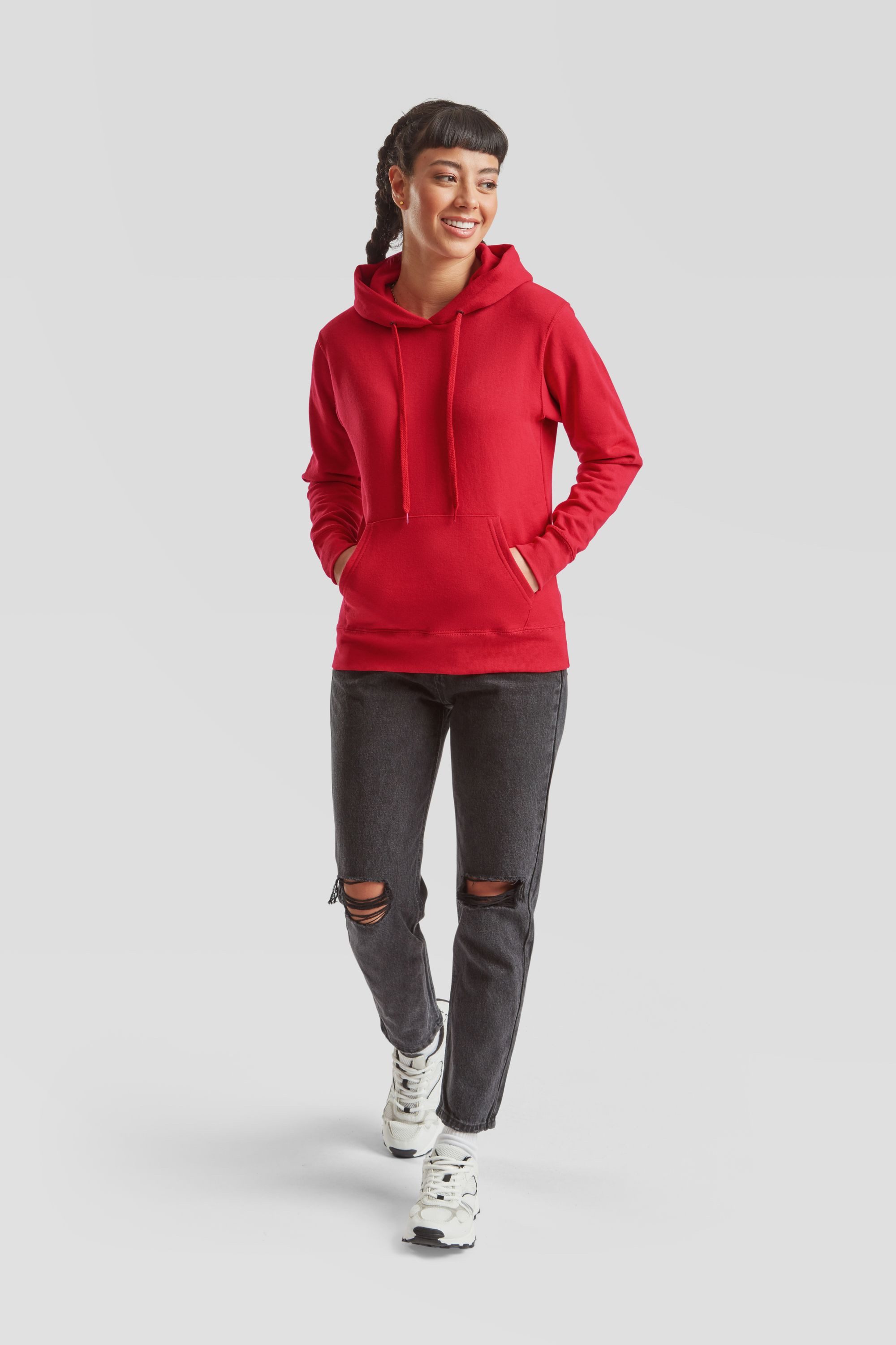 Fruit of the Loom Kapuzensweatshirt Classic Hooded Sweat Lady-Fit – Bild 2 von 5