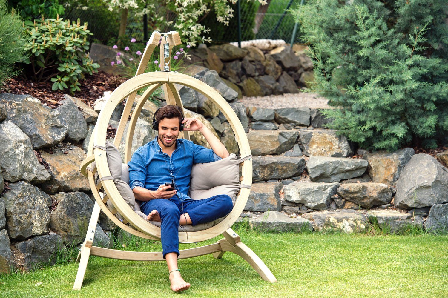 Amazonas Hängesessel Globo Chair - Ein moderner In- und Outdoor Hängesessel, mit Relaxfunktion