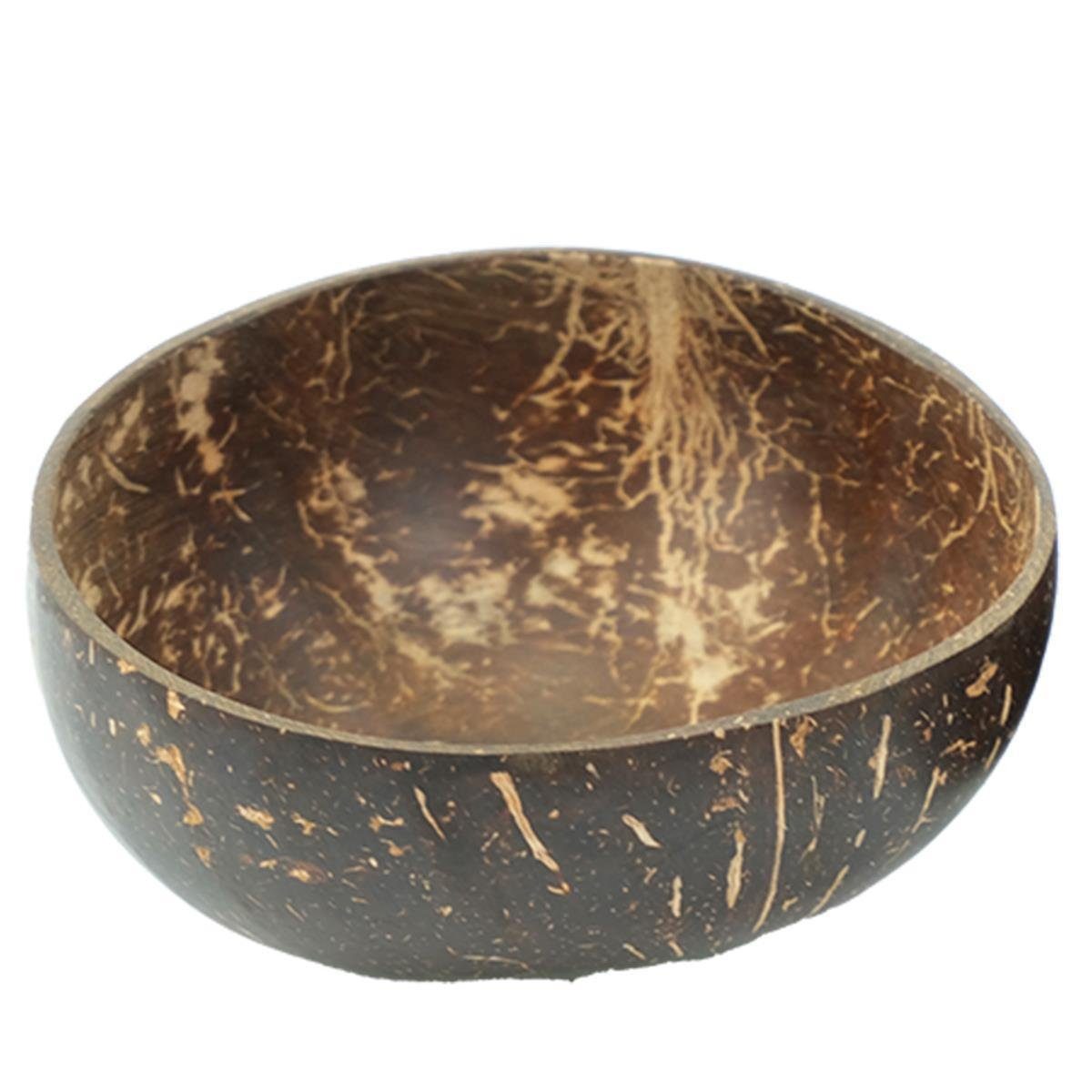 Naturprodukt BOURGH (Einzelstück), - Schale SOMBA Kokosnuss Schüssel handgemacht, poliert, Kokosnuss, Coconut Schale Müslischale, Bowl