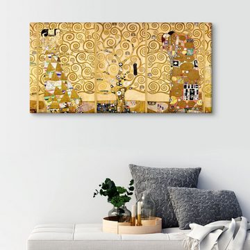 Posterlounge Leinwandbild Gustav Klimt, Der Lebensbaum (komplett), Schlafzimmer Malerei