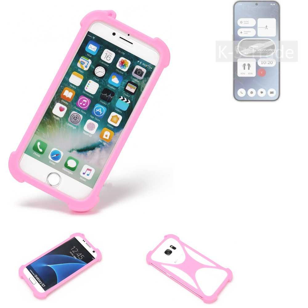K-S-Trade Handyhülle für Nothing Phone (2a), Handy Hülle Schutz Hülle Bumper Silikon Schutz Hülle Cover Case