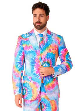Opposuits Partyanzug Mr. Tie Dye Anzug, Der Kompromiss zwischen feinem Zwirn und Hippie-Look