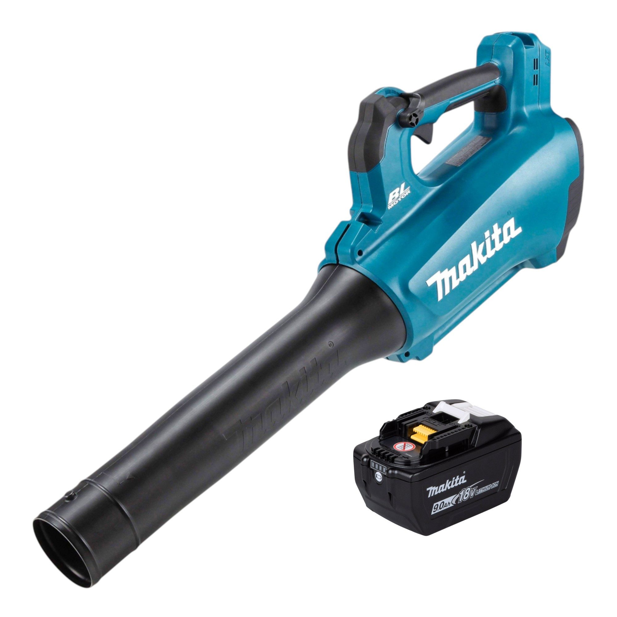 Makita Akku-Laubbläser DUB 184 Z Akku Gebläse 18 V Brushless + 1x Akku 9,0 Ah