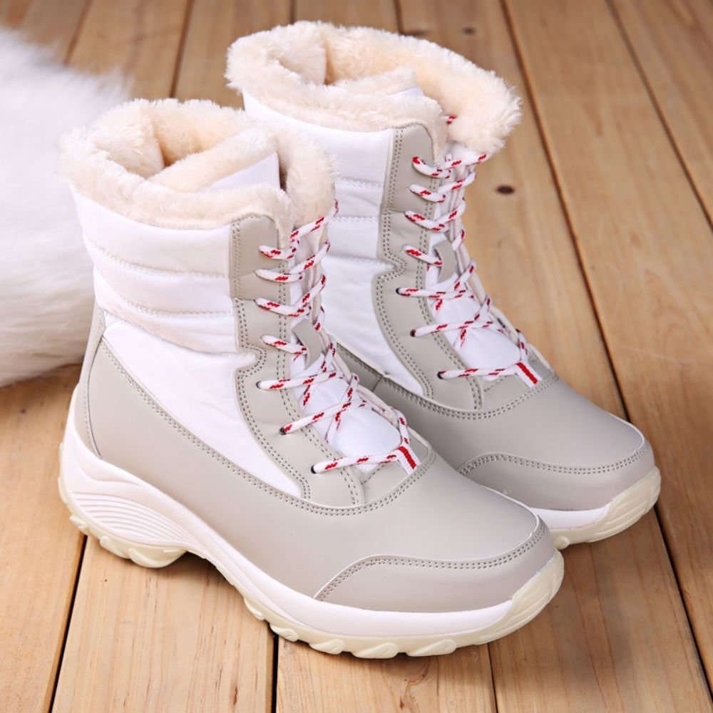 Stilvoll Warm Weiß rutschfest, und schön HUSKSWARE und High-Top-Schuhe), Schneeschuhe (Outdoor-Schneestiefel, Warme Wanderschuhe,