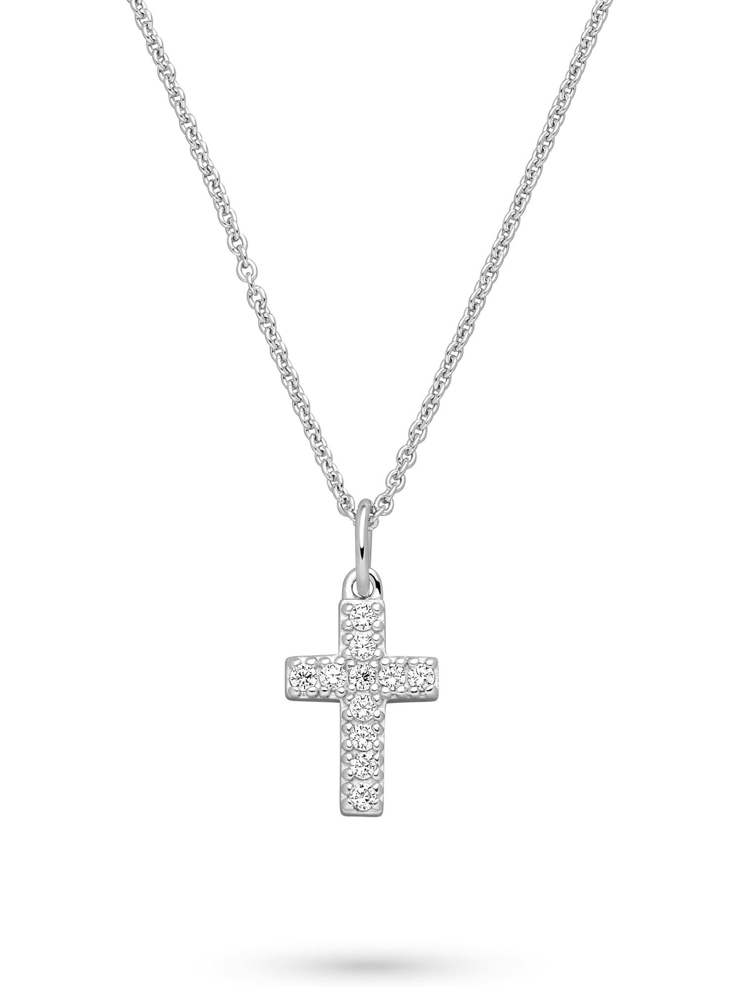 Silberkette S.Oliver Damen-Kette 925er Silber 11 Zirkonia
