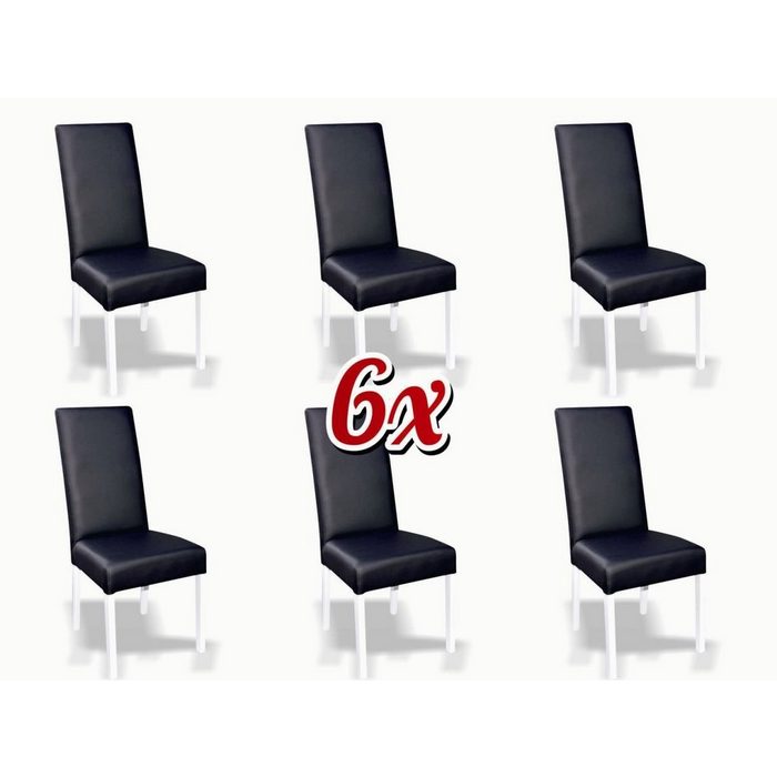 JVmoebel Stuhl Garnitur 6x Lehnstuhl Stühle Gruppen Stuhlgruppe Komplette Garnitur Esszimmer