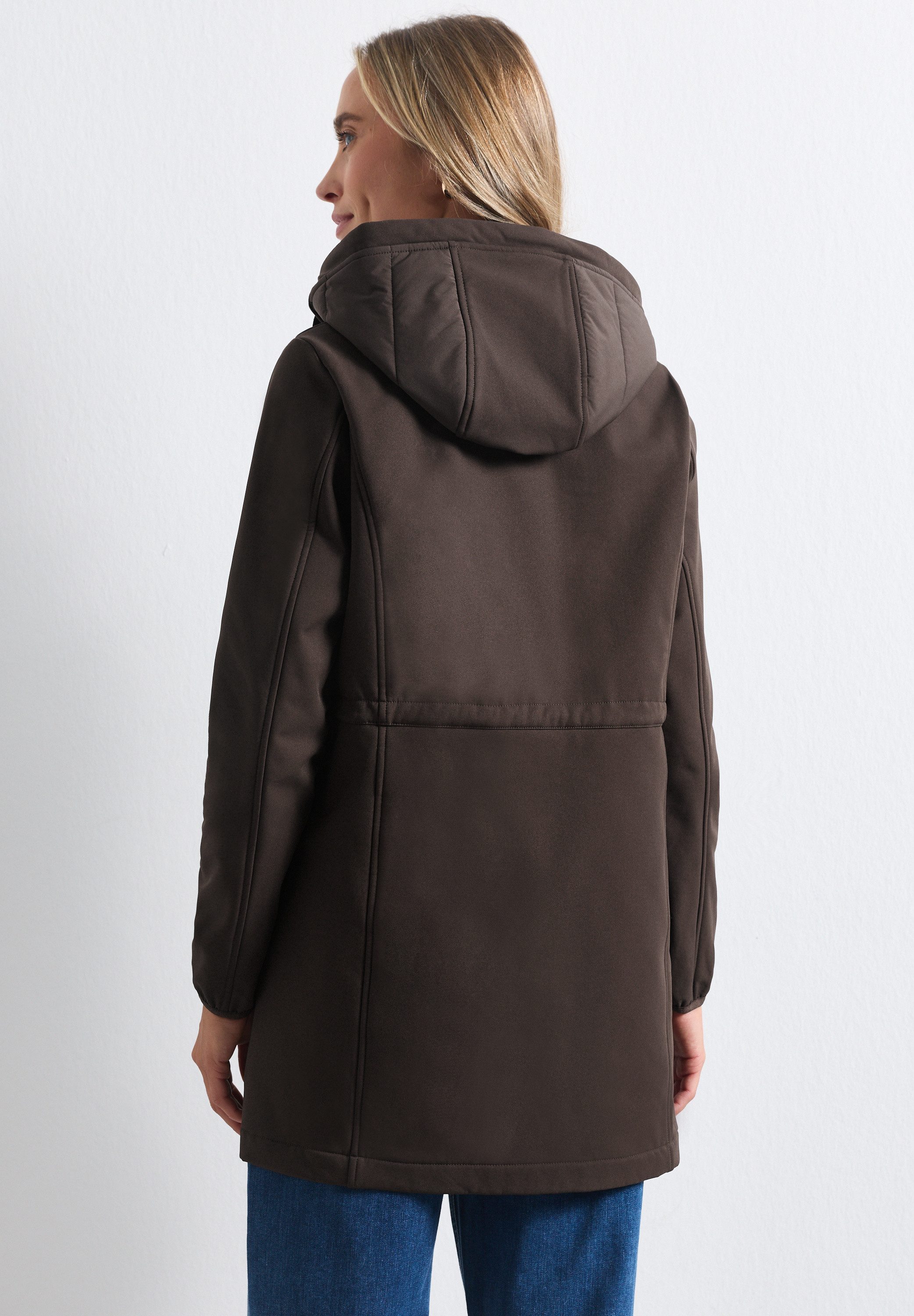 STREET ONE Softshelljacke mit Tunnelzug im Bund zum Taillieren