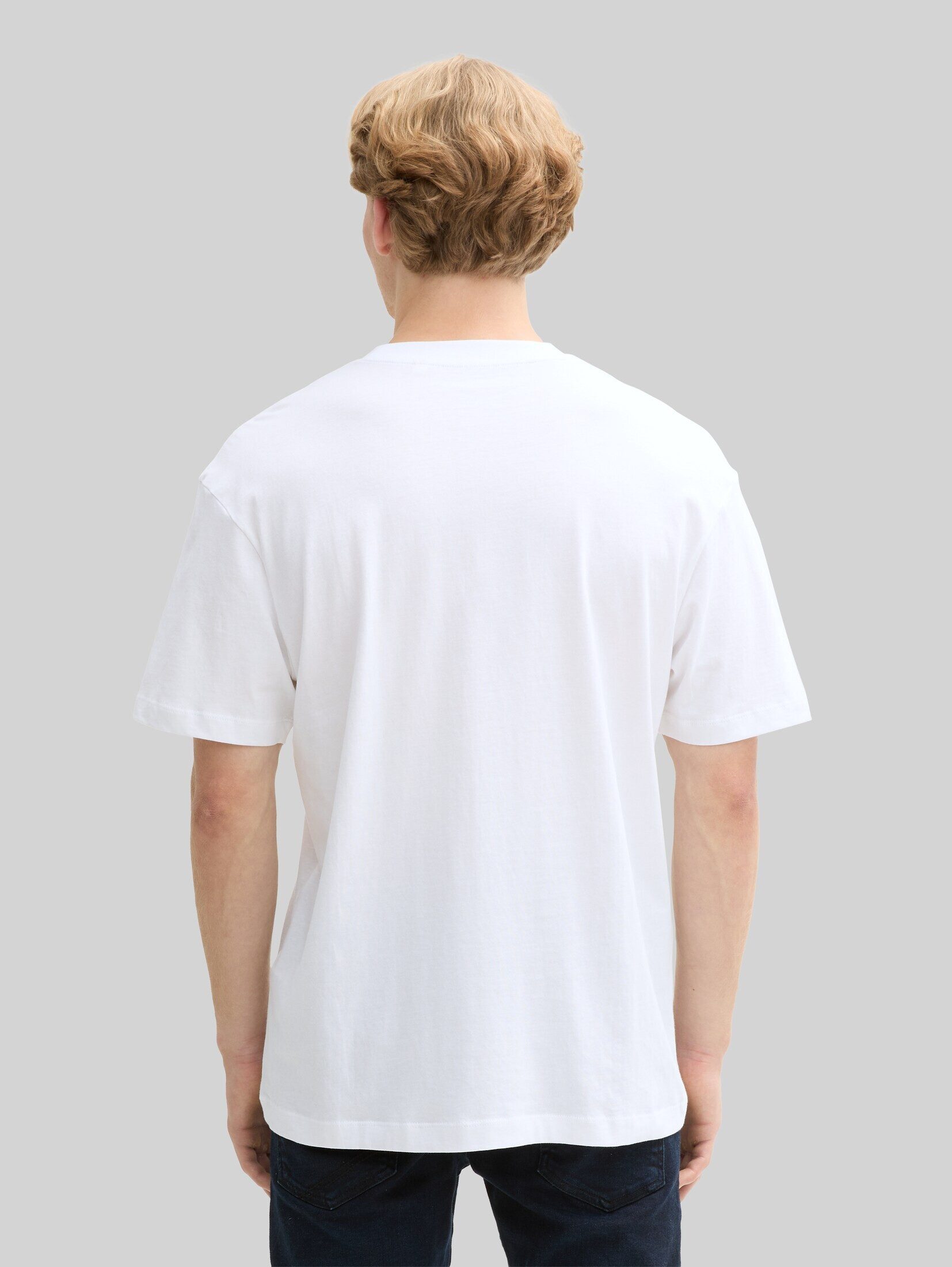 TOM TAILOR Denim T-Shirt T-Shirt (im Einserpack) Relaxed Fit T-Shirt aus Baumwolle