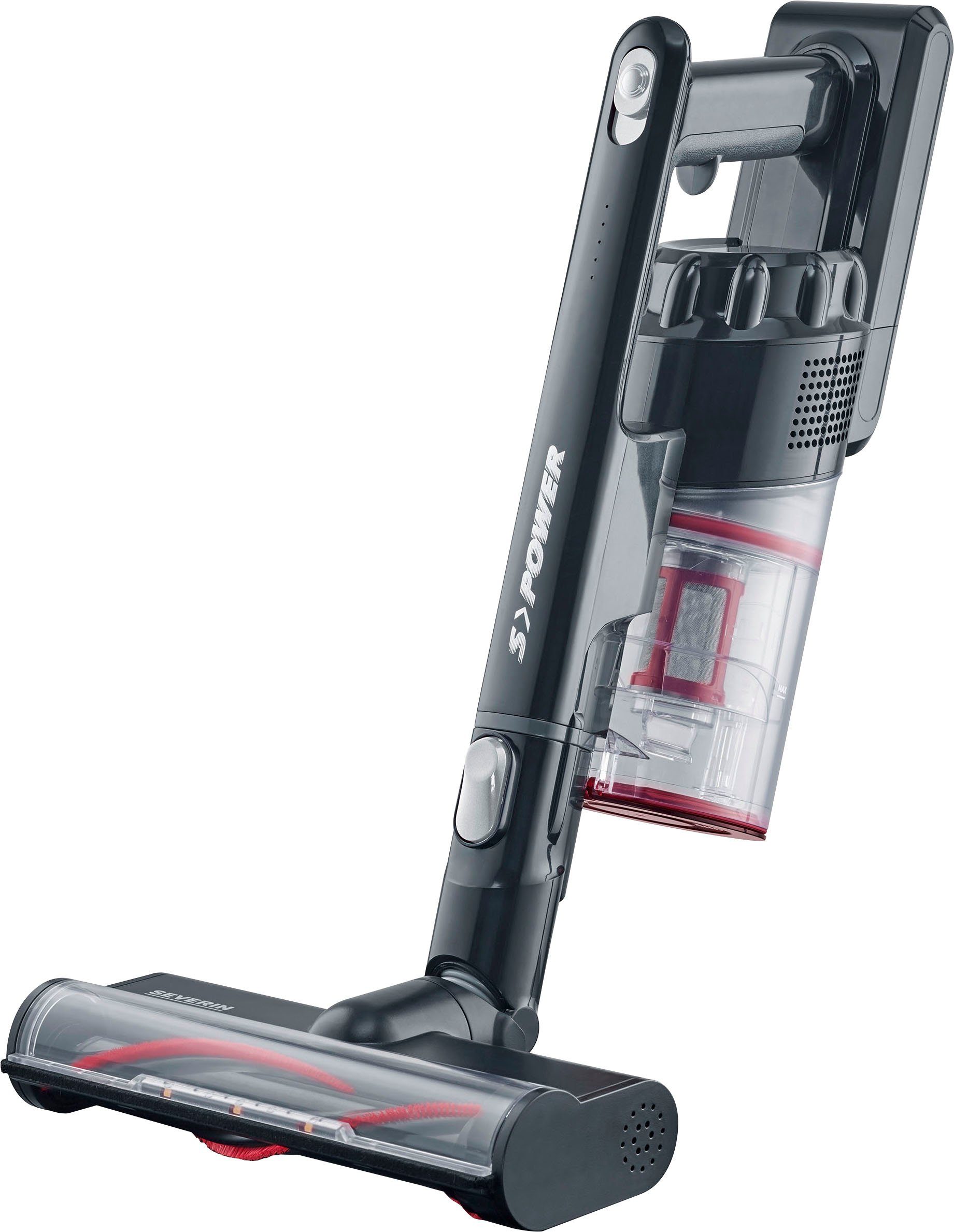 Severin Akku-Hand-und Stielstaubsauger HV 7154 Kabelloser 2-in-1 Hand-und Stielsauger, 120 W, beutellos