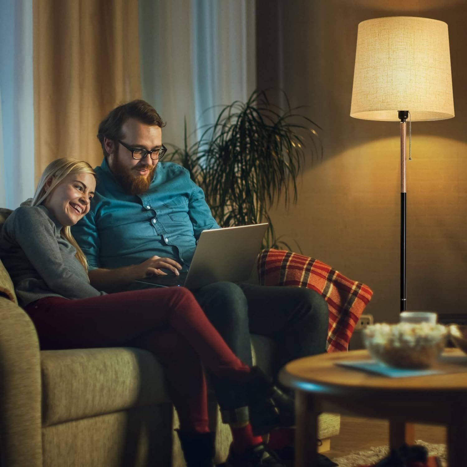 TLGREEN Stehlampe LED Stehleuchte, Wohnzimmerlampe, E27 günstig online kaufen