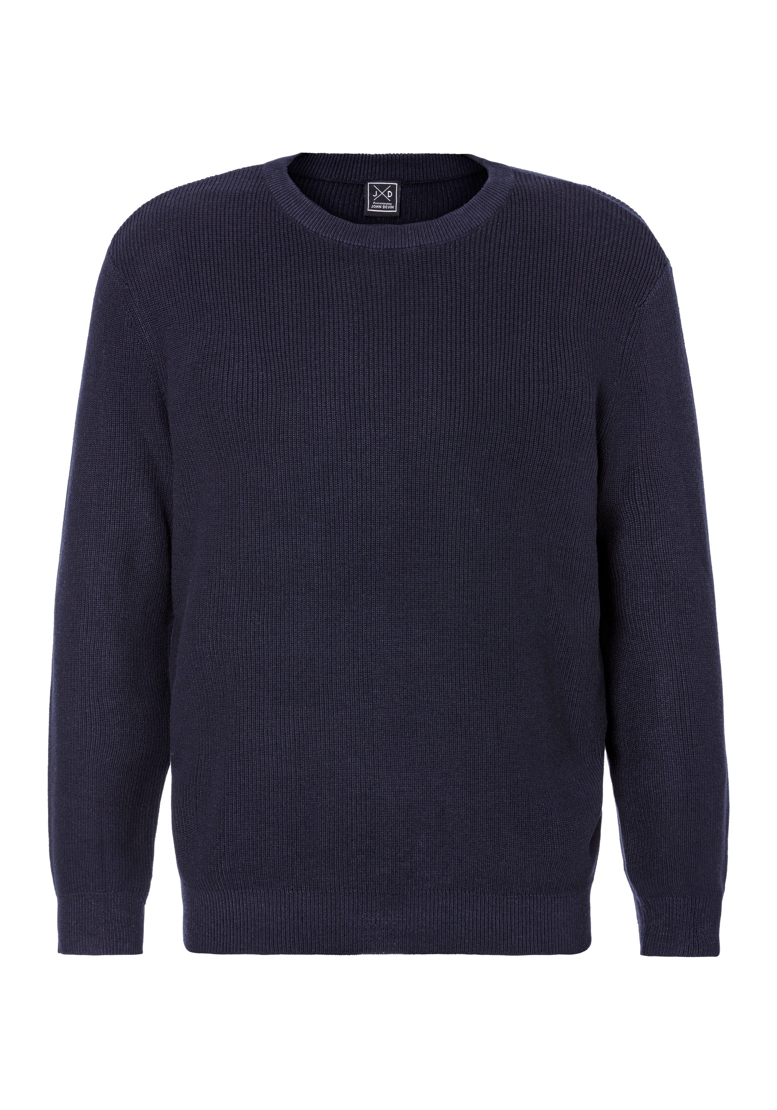 John Devin Strickpullover, Pullover in modischen Farben aus Baumwollmischun günstig online kaufen