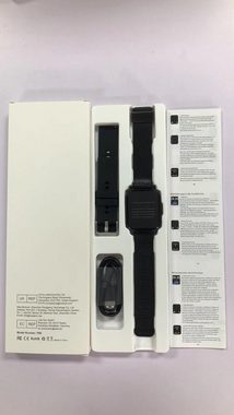 Popglory Smartwatch für Damen Herren Telefonfunktion Smartwatch (1.85 Zoll, Andriod iOS), mit SpO2 Blutdruckmessung Herzfrequenz Schrittzähler Schlafmonitor