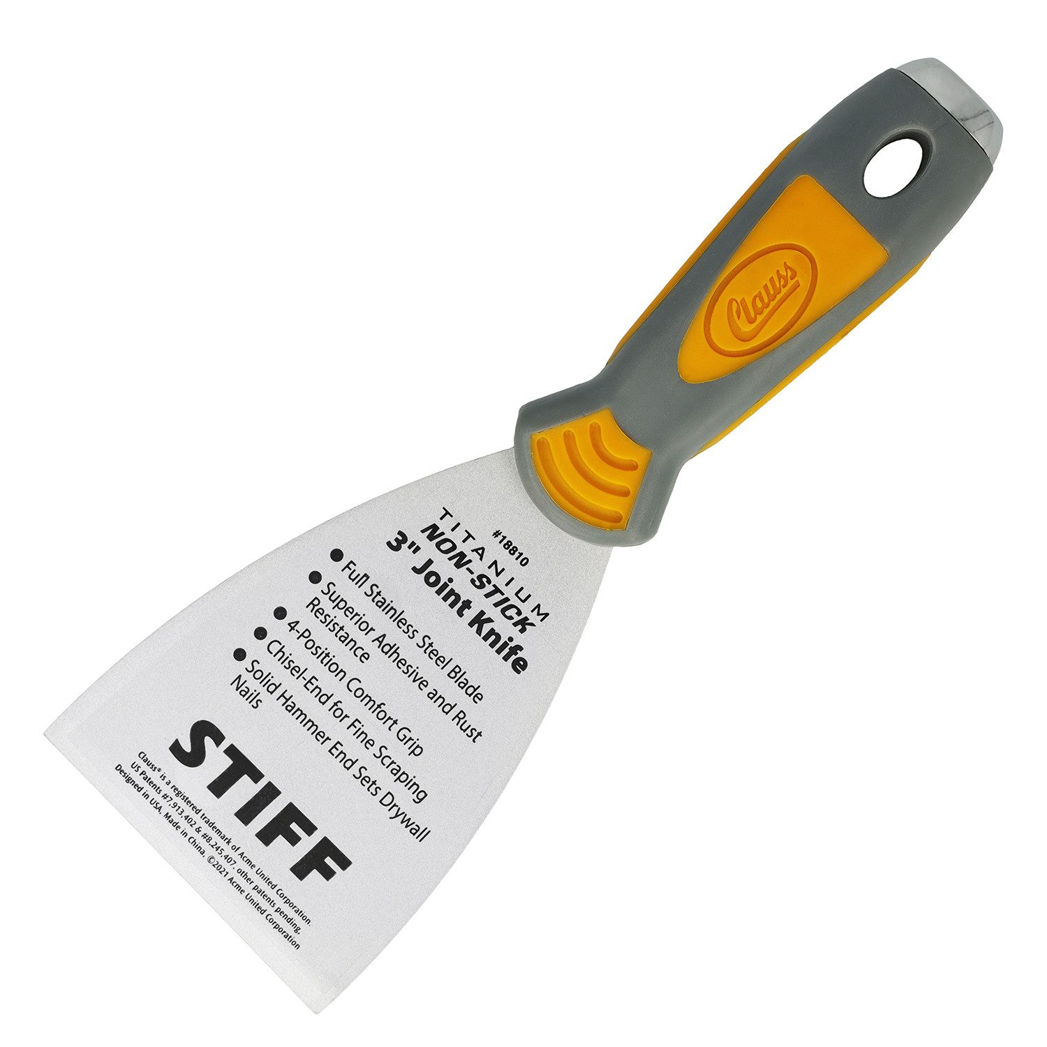 Universalspachtel Spachtel 3" (7 cm) mit starrer, geschliffener Klinge in Profiqualität