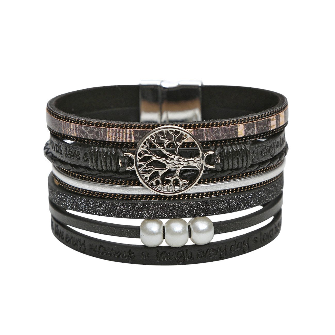 KARMA Armband Damen Wickelarmband mit Lebensbaum günstig online kaufen