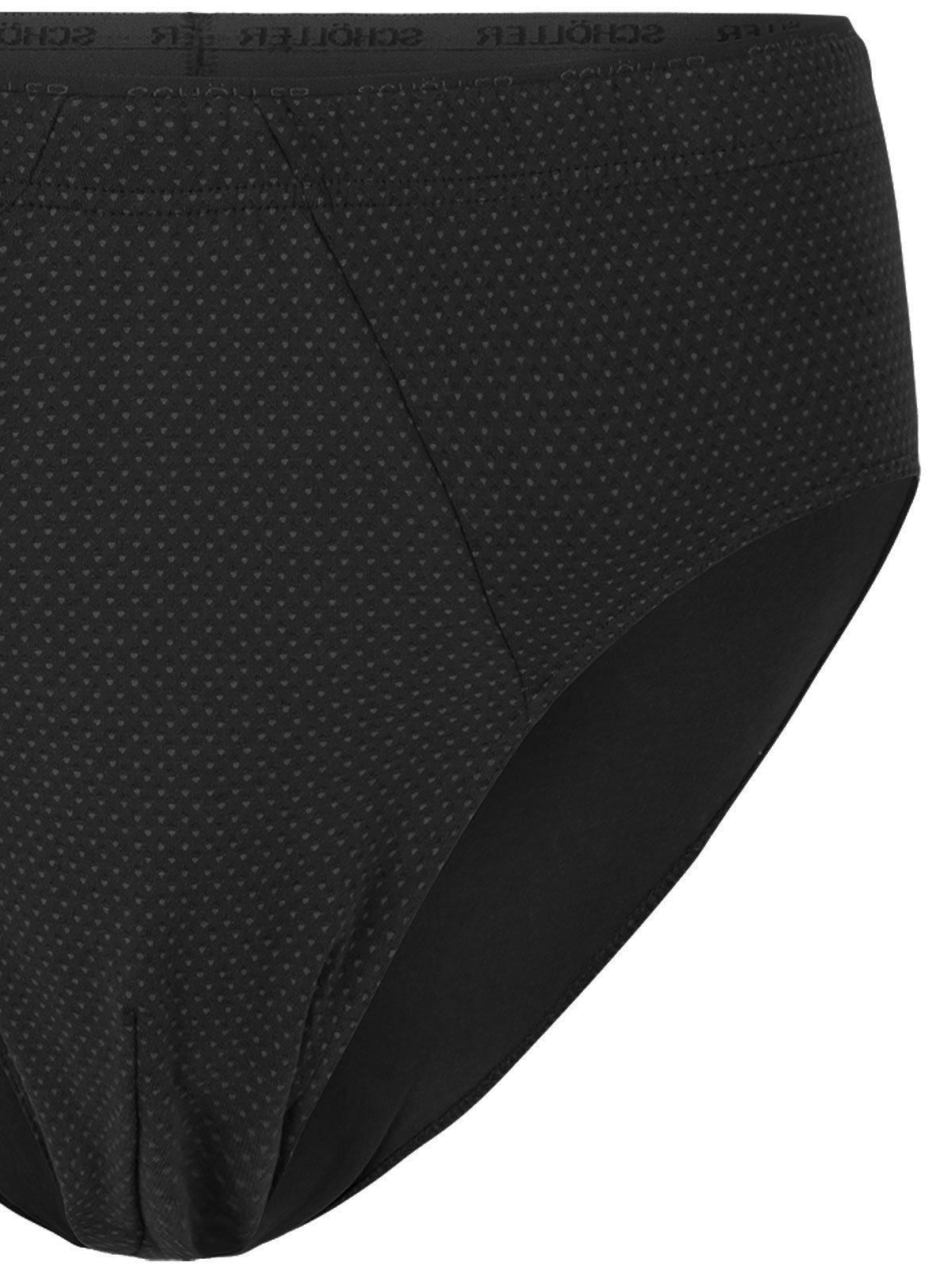 Schöller Slip 3er Pack Herren Slip Baumwolle-Elasthan (Packung, 3-St) mit eingriff