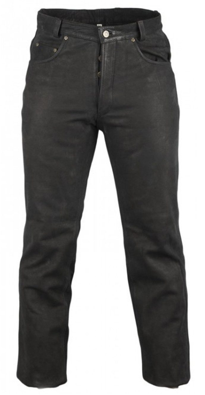 MDM Lederhose Herren Nubuk Lederjeans Lederhose günstig online kaufen