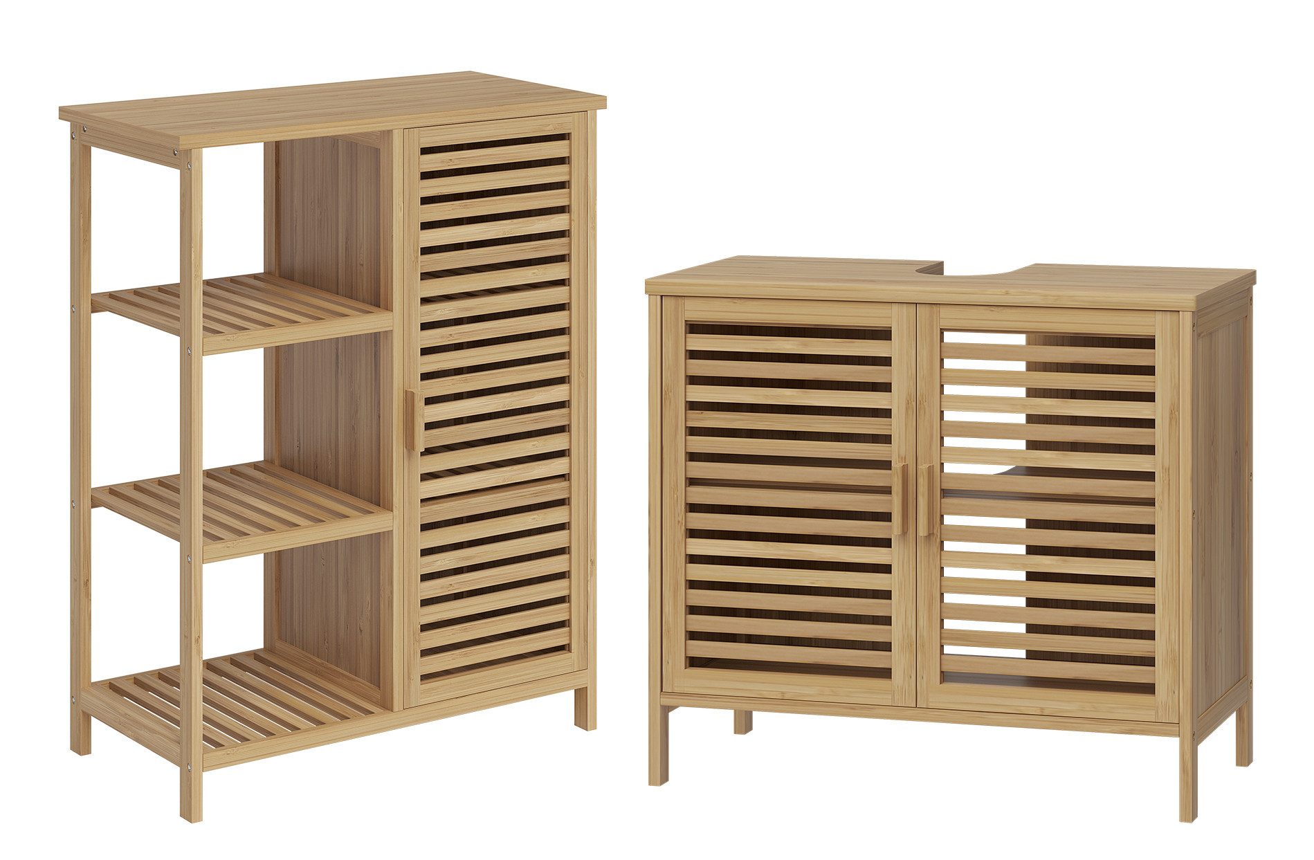Bellamio Badmöbel-Set Newa, (2er-Set, 1x Waschbeckenunterschrank, günstig online kaufen