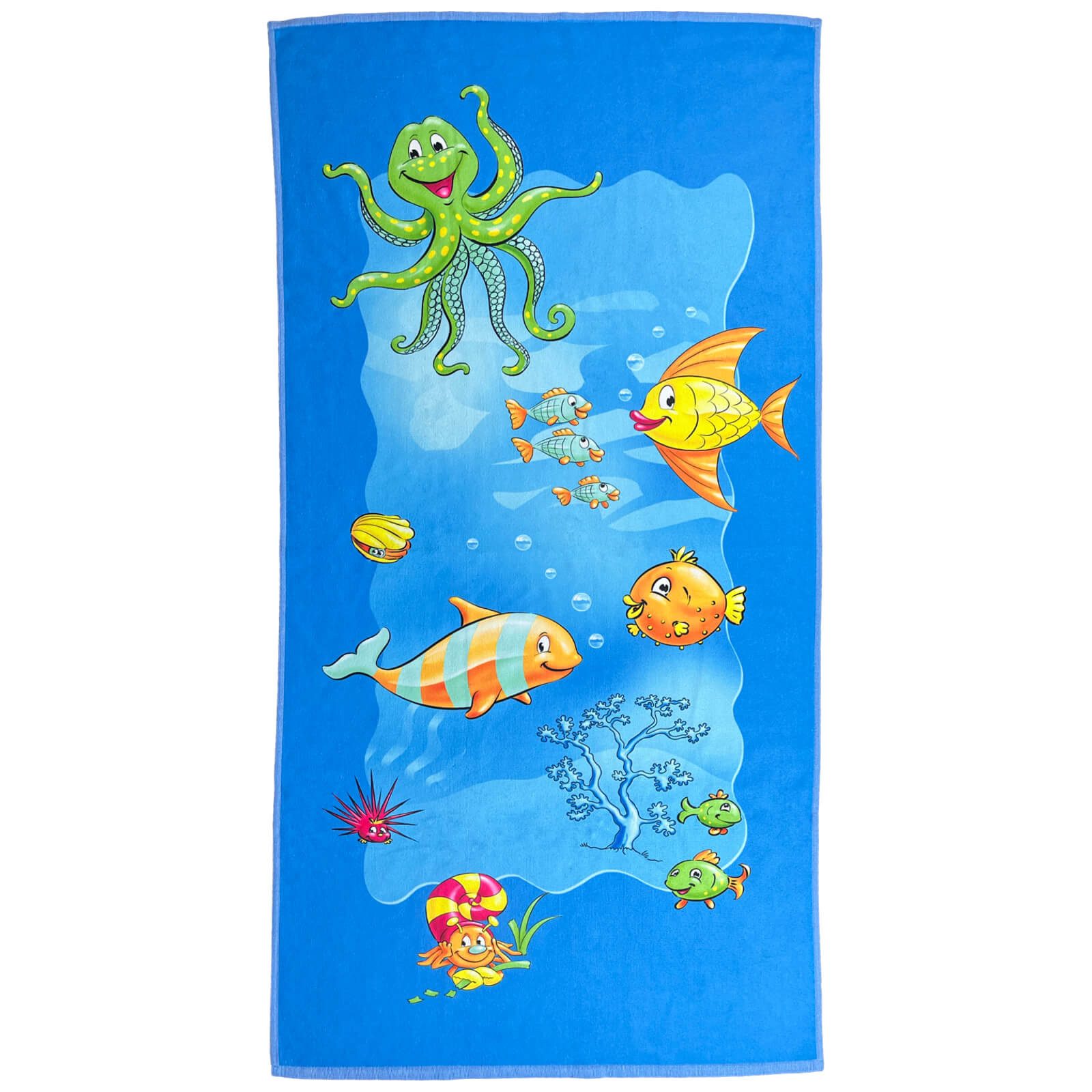 ESPiCO Strandtuch Unterwasserwelt 75x150 cm, Frottee (1-St), Meer, Fische, Krake, Muschel