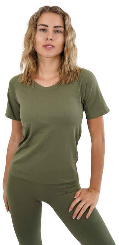 Stark Soul® T-Shirt Damen Sportshirt Kurzarm RACER Sport Shirts Seamless. mit Rundhalsausschnitt