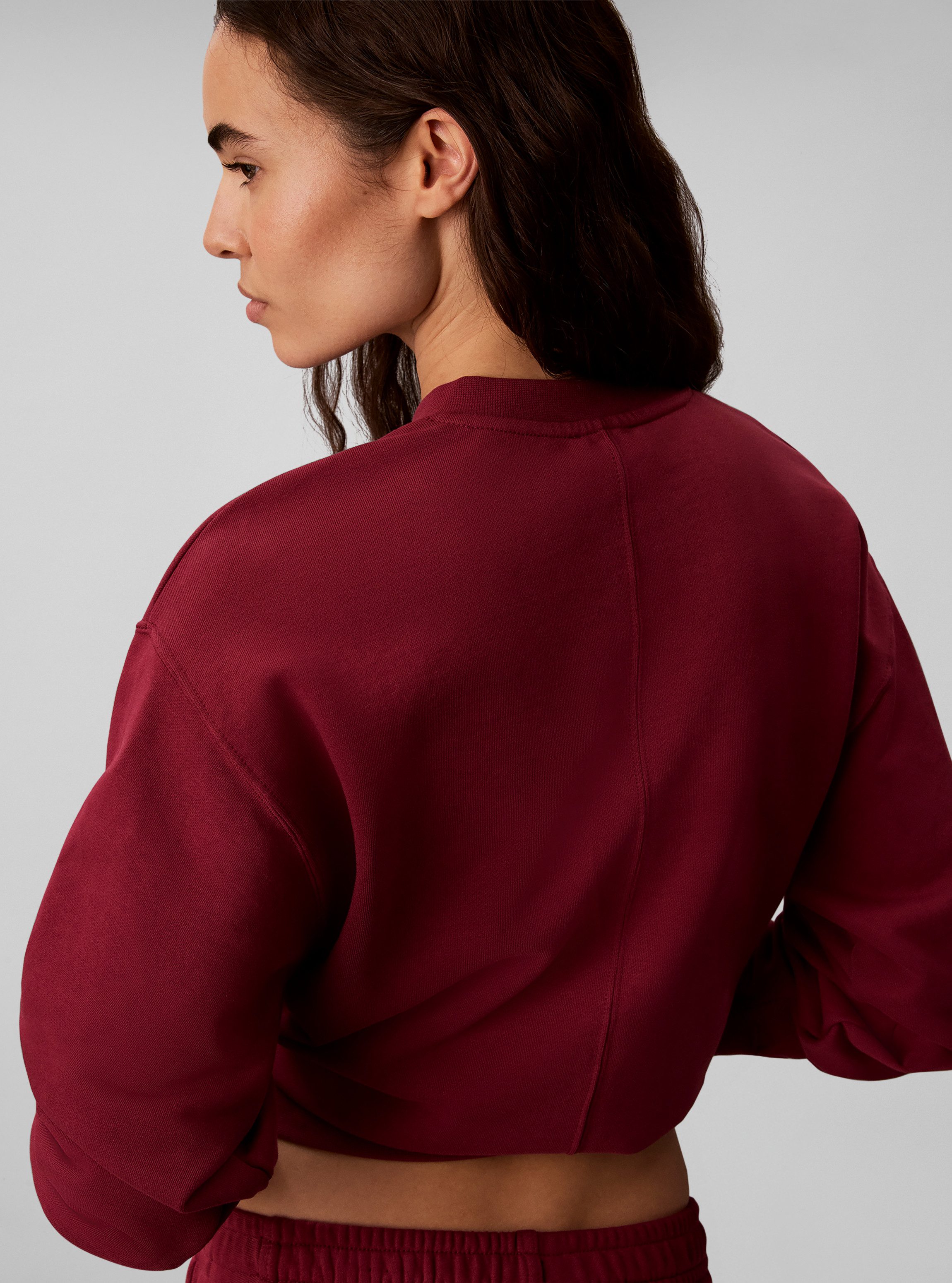 Calvin Klein Jeans Sweatshirt LS TERRY WOVEN LABEL VNK SWEATSH Regular fit mit V-Ausschnitt – Bild 5 von 5