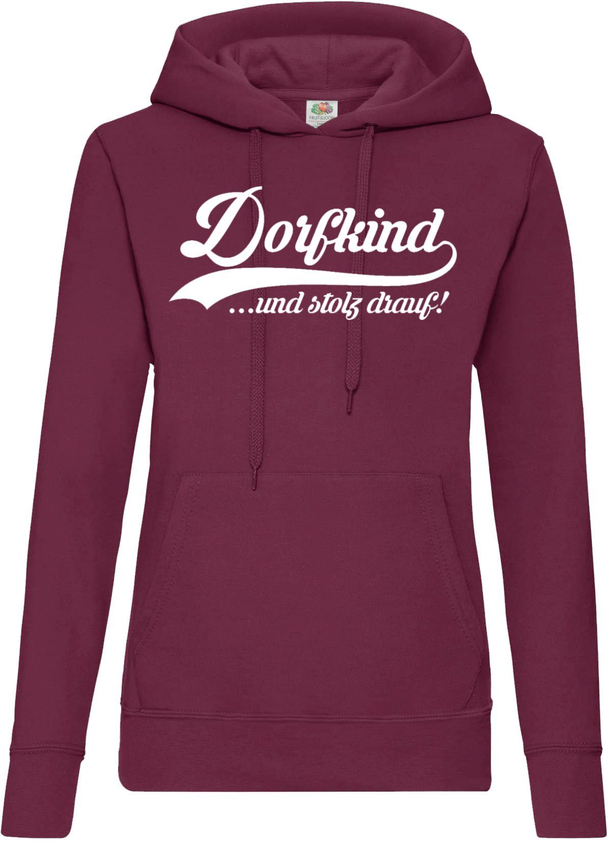 Youth Designz Kapuzenpullover Dorfkind Damen Hoodie Pullover Statement Frau günstig online kaufen